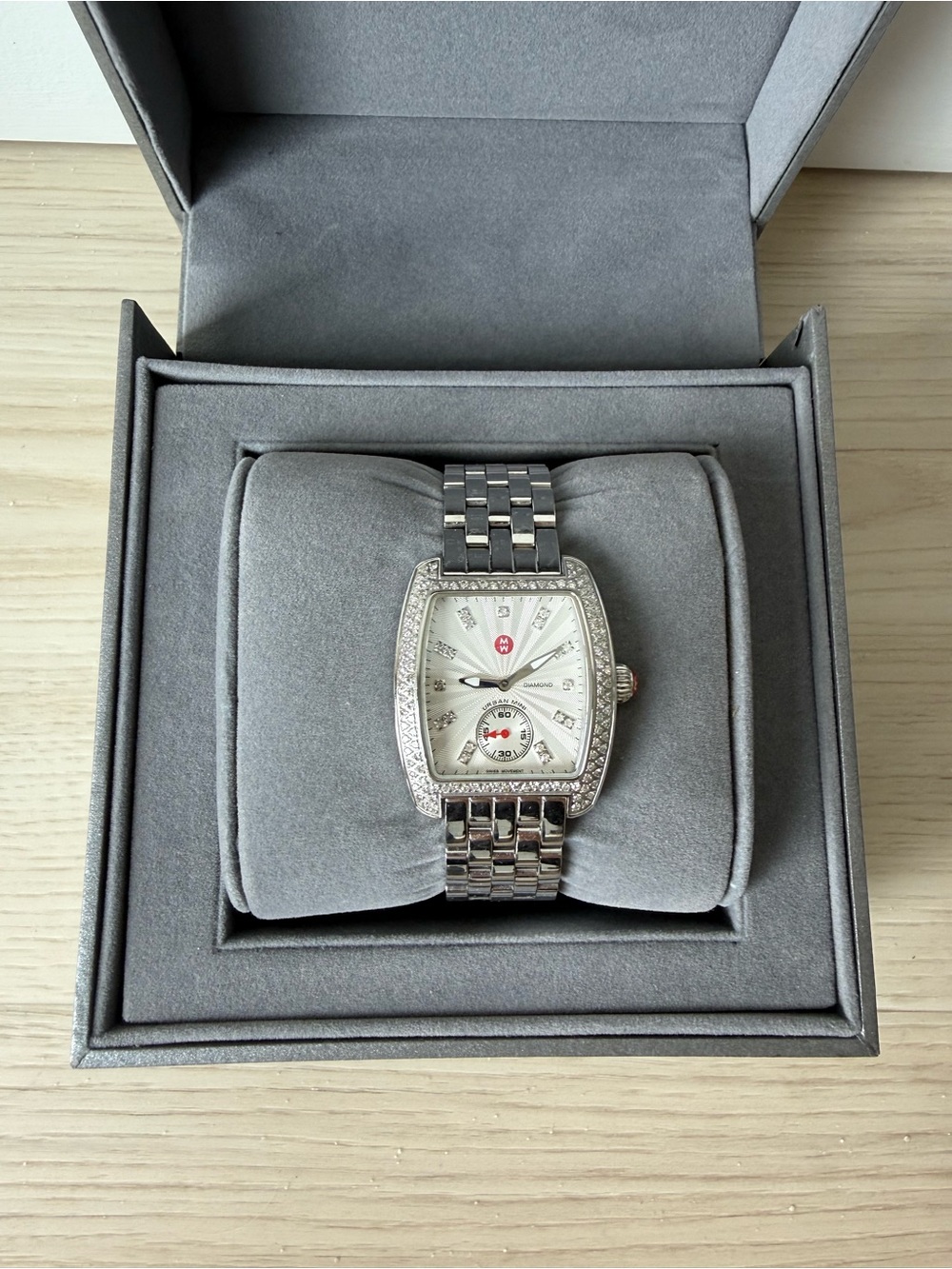 Authentic MICHELE Urban Mini Diamond Watch